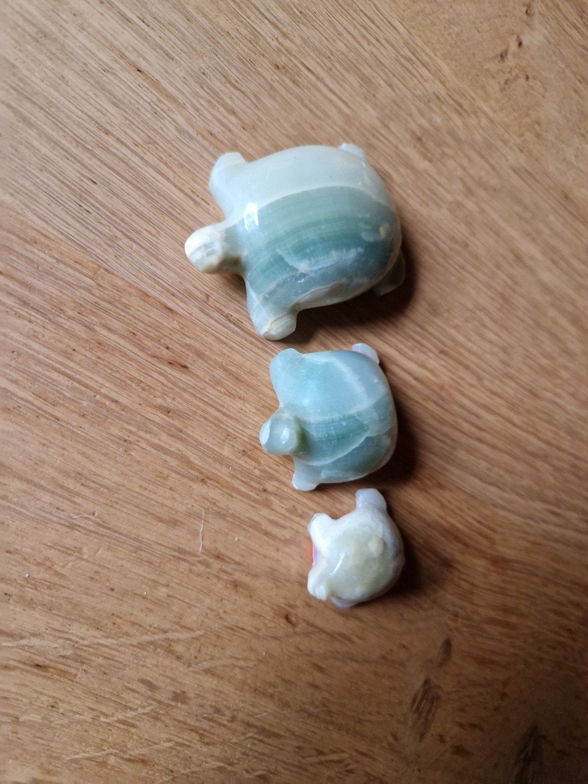 MARMEREN BEELDJES SCHILDPADJES, Ophalen of Verzenden, Zo goed als nieuw, Dier