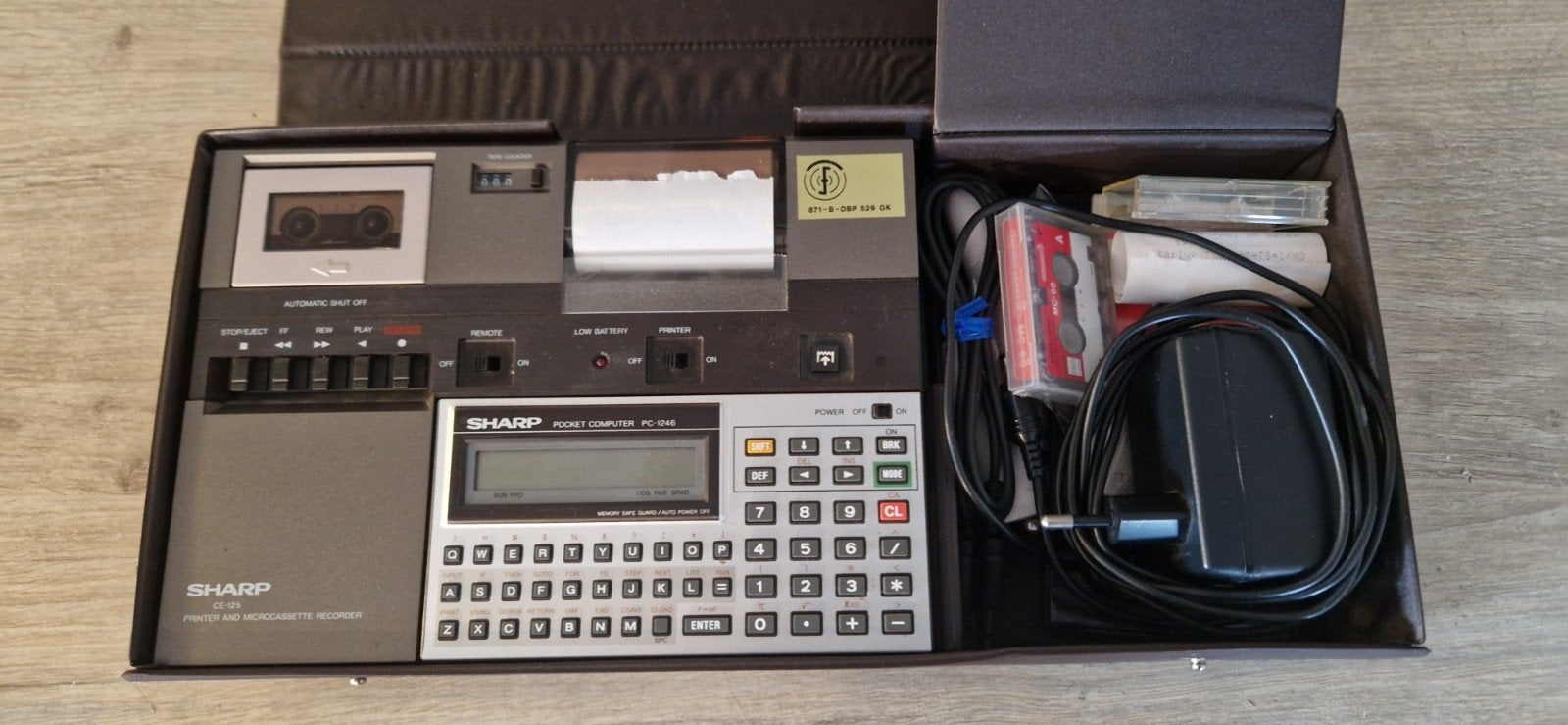 Sharp Pocket computer PC-1246 + CE125, Computers en Software, Sharp, Onbekend, Ophalen of Verzenden, Onbekend