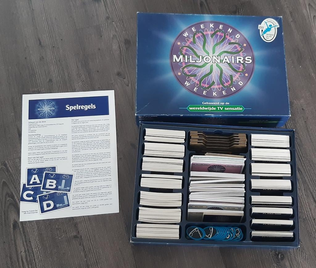 Weekend Miljonairs Bordspel - Gebaseerd op TV Sensatie, Hobby en Vrije tijd, Gezelschapsspellen | Bordspellen, Vijf spelers of meer