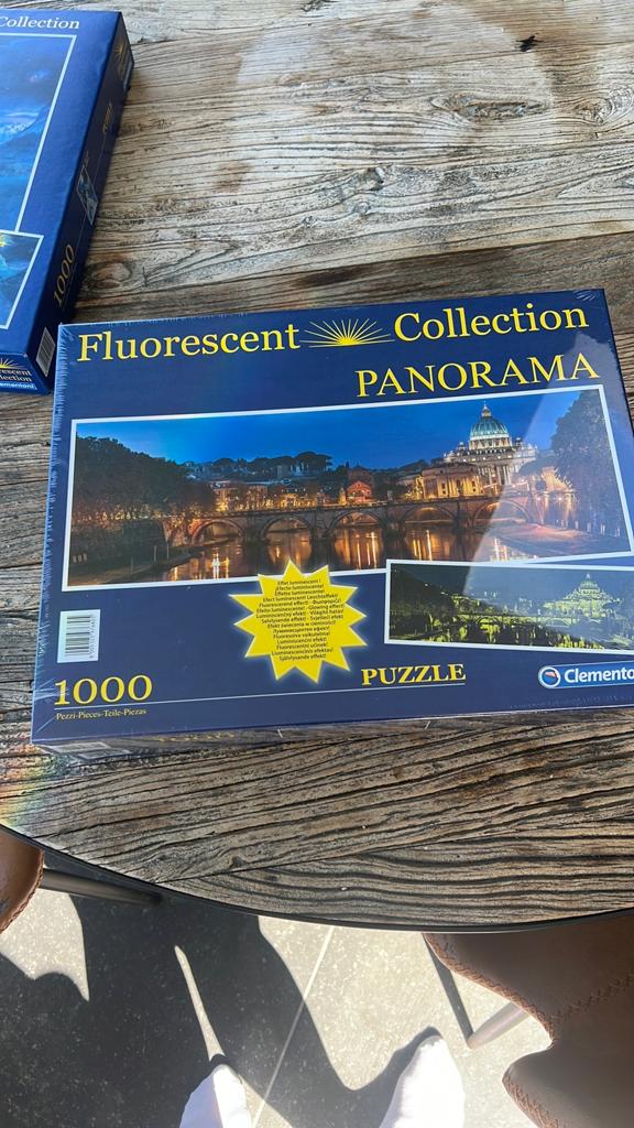 Fluorescent Collection 1000 stuks puzzel avond, Ophalen of Verzenden, Zo goed als nieuw