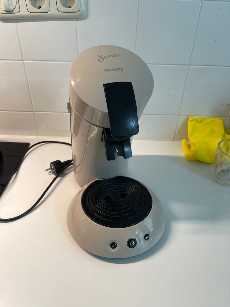 Senseo ECO Coffee Machine, Witgoed en Apparatuur, Ophalen, Koffiemachine, Zo goed als nieuw, Koffiepads en cups