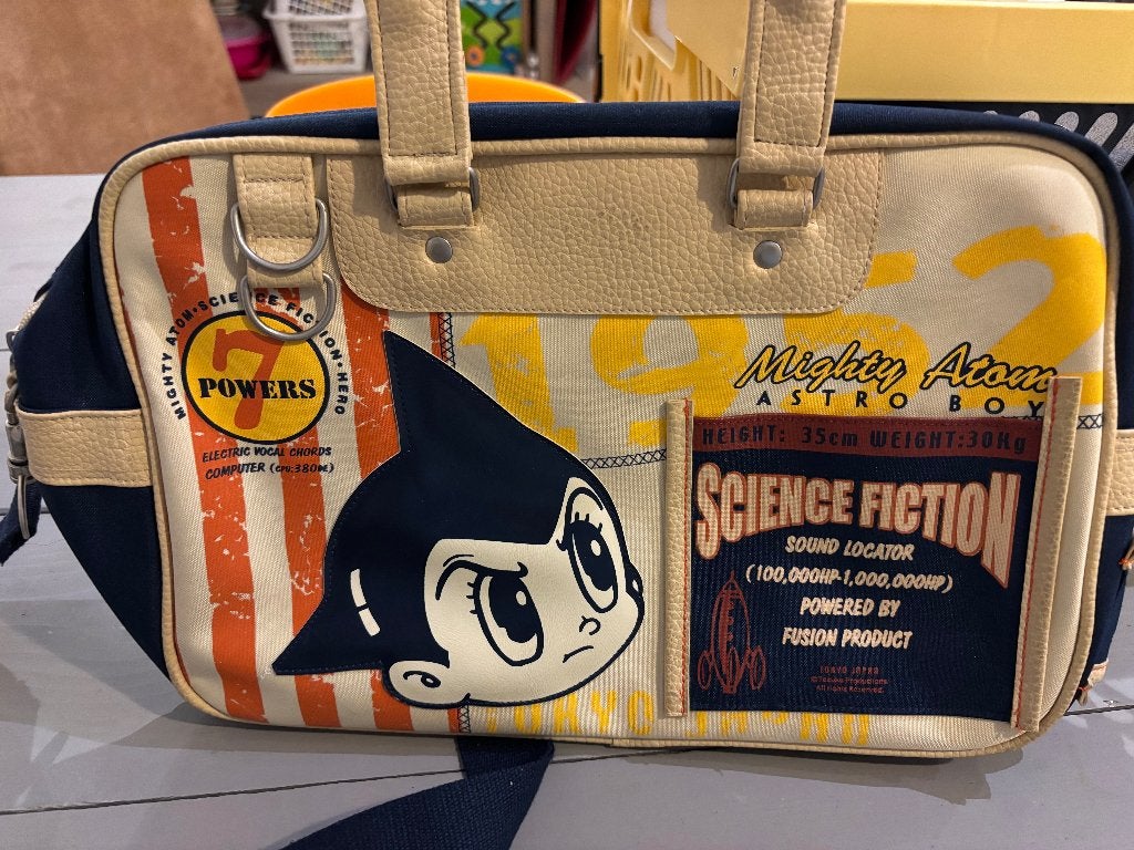 Schoudertas Astro Boy jaren 90 zeldzaam goede kwaliteit, Overige merken, Overige kleuren, Ophalen of Verzenden, Zo goed als nieuw