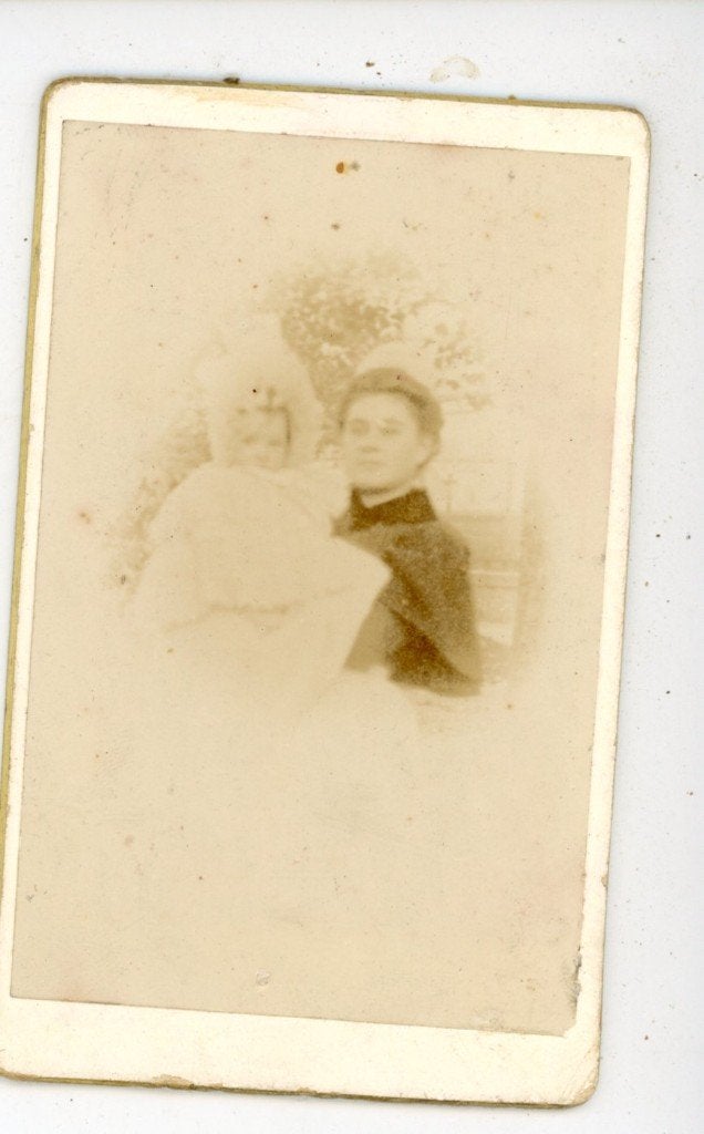 G76; CDV moeder en kind., Verzamelen, Gebruikt, Verzenden, Foto, Voor 1940