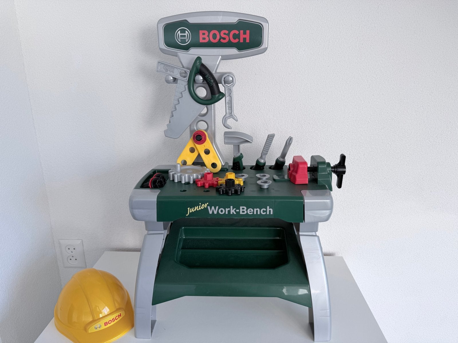 Bosch Junior Werkbank voor kinderen met accessoires, Kinderen en Baby's, Speelgoed | Overig, Ophalen, Gebruikt, Jongen of Meisje