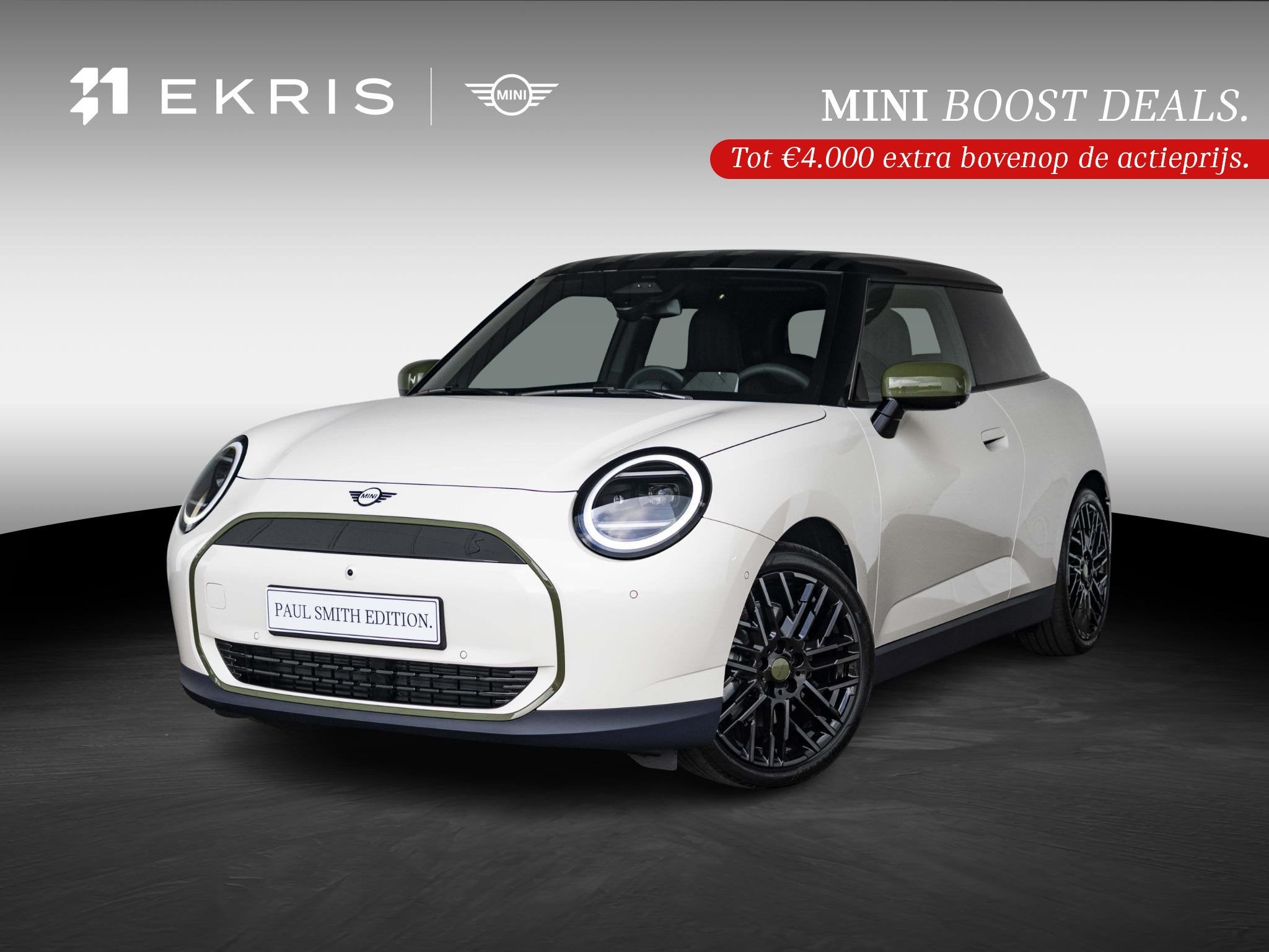 MINI 3-Deurs Cooper SE Paul Smith L-pakket | Stoel & Stuurve, 4 stoelen, Leder en Stof, 218 pk, Nieuw