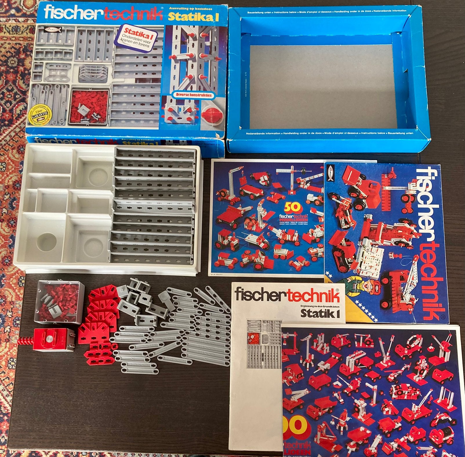 Fischer Technik doos met onderdelen, niet compleet., Ophalen of Verzenden, Gebruikt