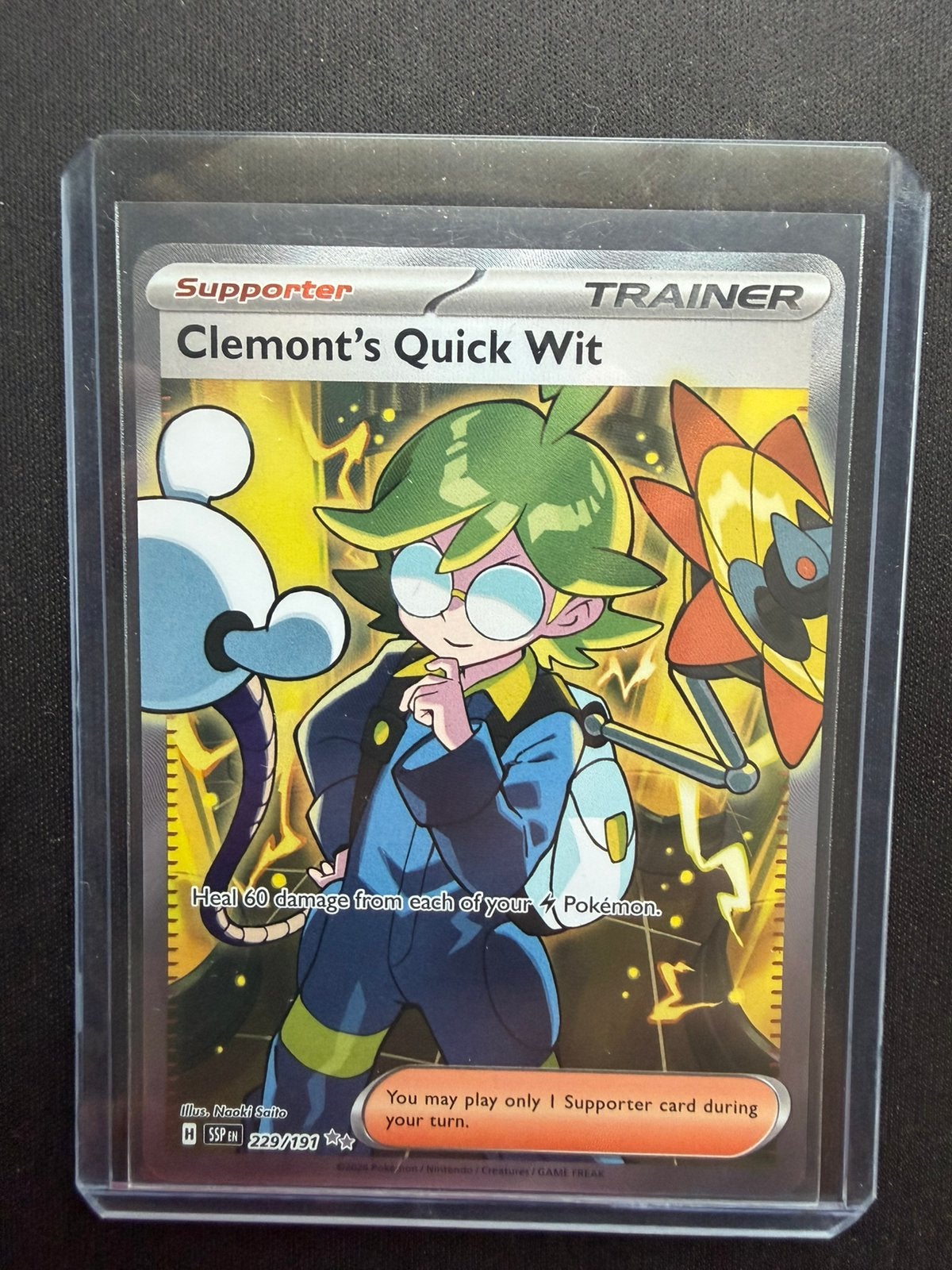 Clemont’s Quick Wit 229/191, Ophalen of Verzenden, Zo goed als nieuw, Losse kaart, Foil