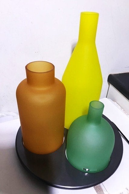 Guido Rosati ITRE Bacco Murano Design Lamp Jaren 80✨😍😎👌, Antiek en Kunst, Glas, Meerkleurig, Gemerkt, Ophalen of Verzenden