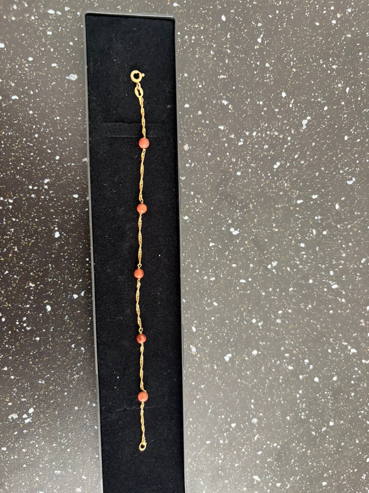 18 karaat gouden armband met singapore schakel, Sieraden, Tassen en Uiterlijk, Ophalen of Verzenden, Zo goed als nieuw, Met bedels of kralen