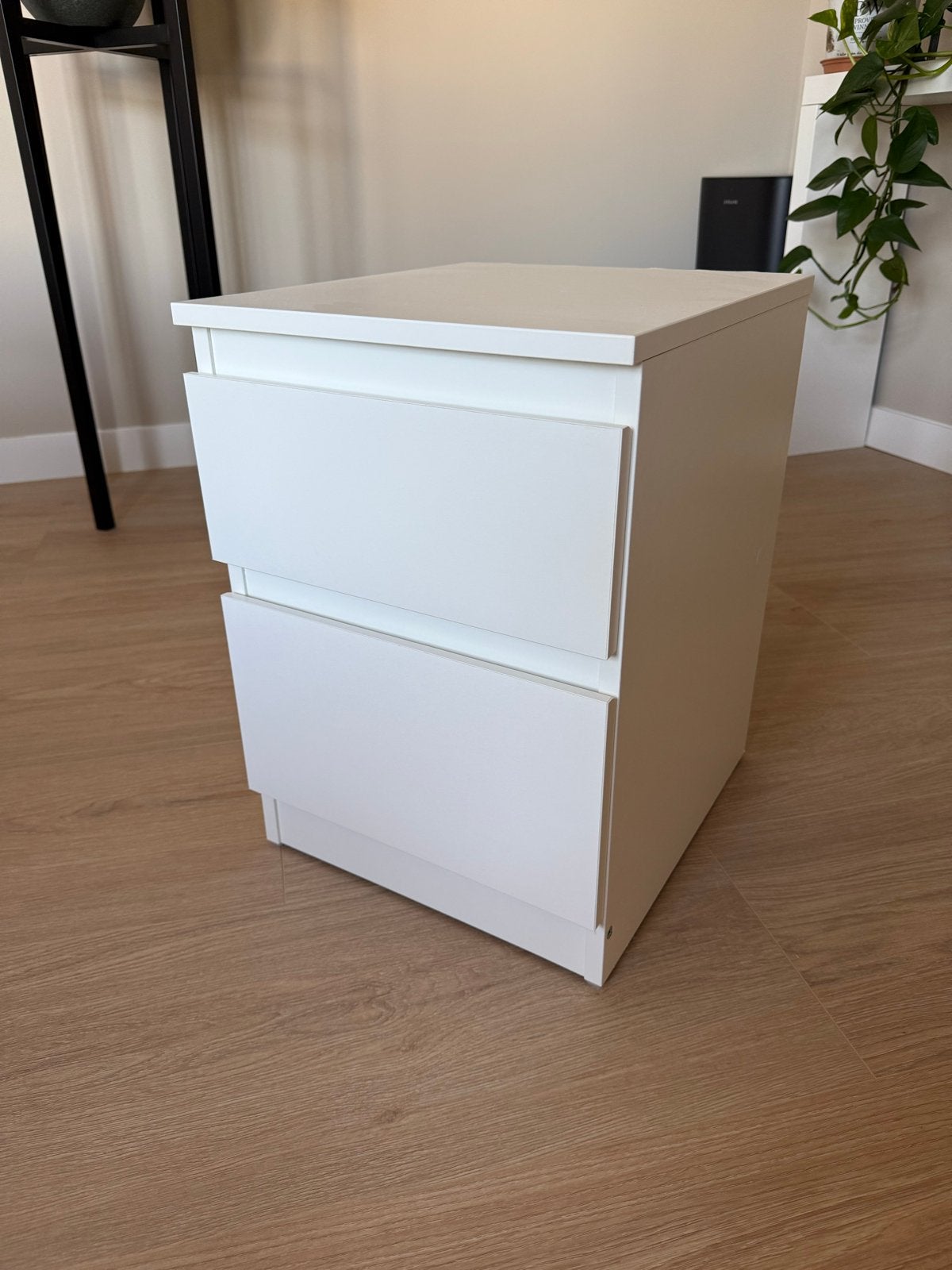 Nieuw IKEA Malm ladekastje nachtkastje wit, Ophalen, Overige materialen, Minder dan 50 cm, 1 of 2 laden