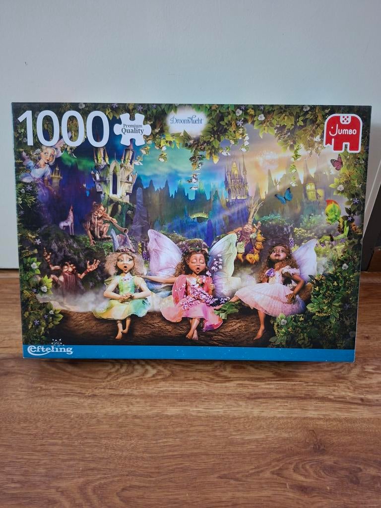 Jumbo Efteling Droomvlucht Legpuzzel 1000 stukjes, Ophalen of Verzenden, 500 t/m 1500 stukjes, Zo goed als nieuw, Legpuzzel