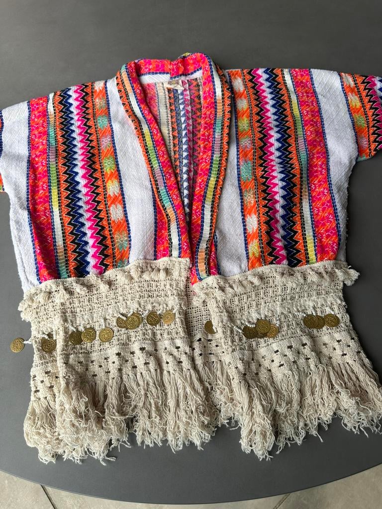 Nieuw Sumitra kleurrijk jasje, free size / XL, Overige kleuren, Verzenden, Maat 46/48 (XL) of groter, Nieuw