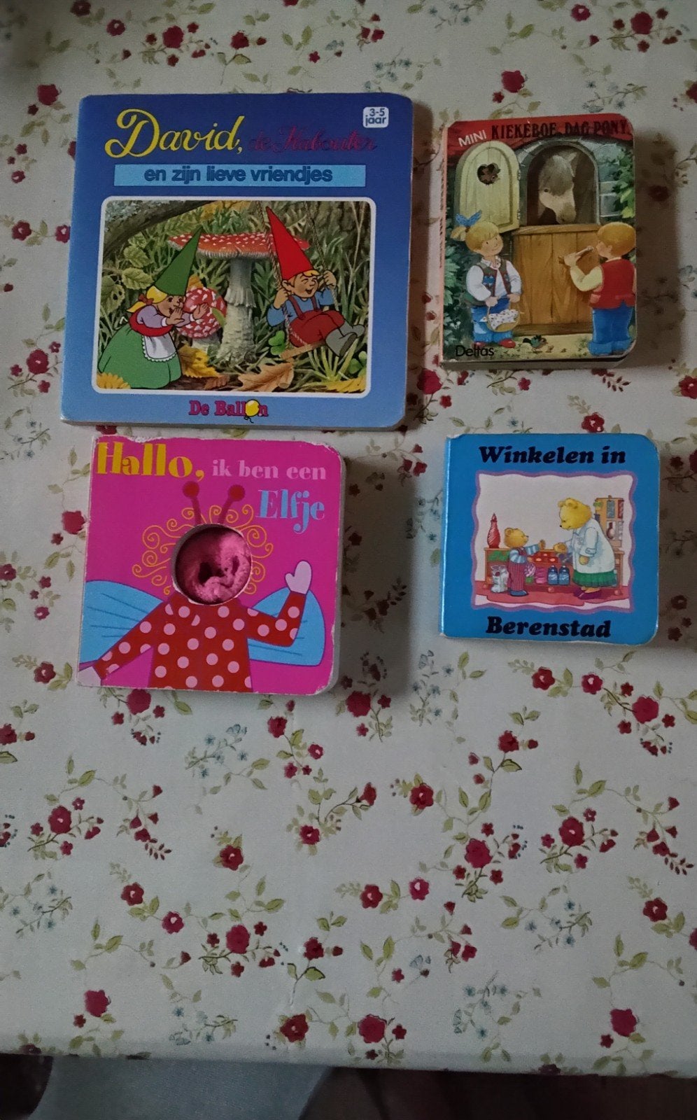 4 leuke kinderboekjes: David de Kabouter, Elfje, Kiekeboe, Gelezen, Diverse auteurs, Ophalen of Verzenden, 2 tot 3 jaar