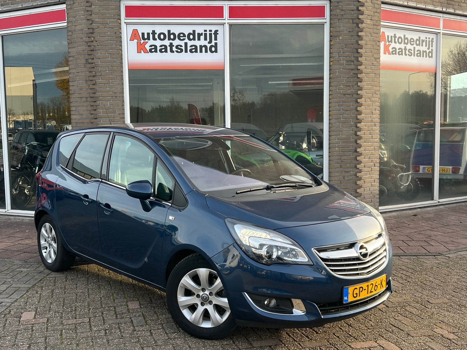 Opel Meriva 1.4 Turbo Cosmo - Leder - Stoelverwarming - Airc, Auto's, Voorwielaandrijving, Gebruikt, 4 cilinders, Blauw