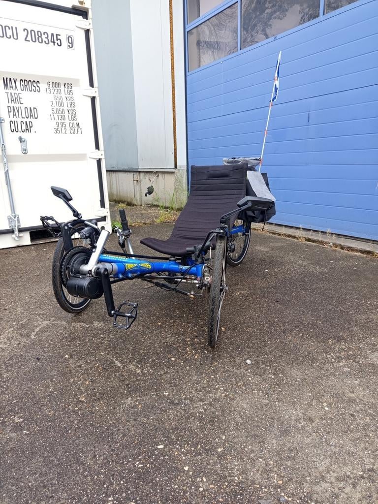 Trident Stowaway Elektrische Trike Ligfiets, Ophalen, Gebruikt, Schijfrem, Trident