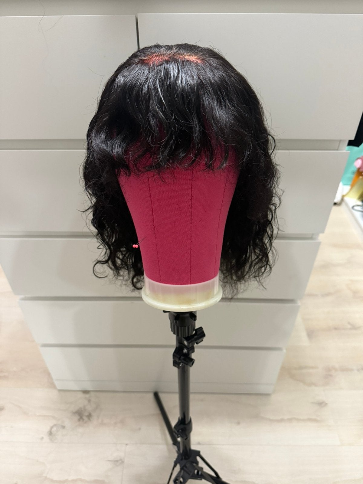 18 inch human hair wig 5x5 closure, Ophalen of Verzenden, Zo goed als nieuw