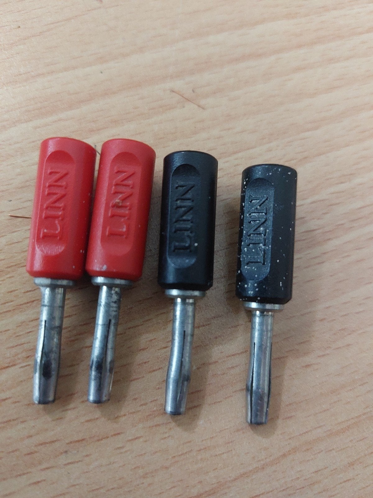 Linn banaanstekkers (soldeer), Ophalen of Verzenden, Gebruikt, Minder dan 2 meter, Luidsprekerkabel