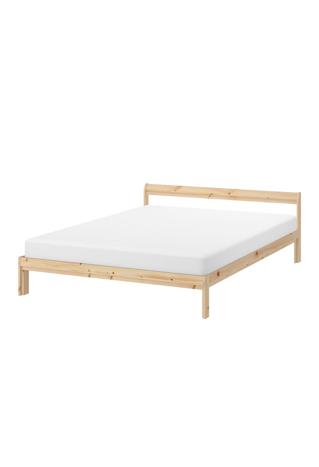 IKEA NEIDEN Single Bed 90x200 + Mattress, Ophalen, 90 cm, Eenpersoons, Wit