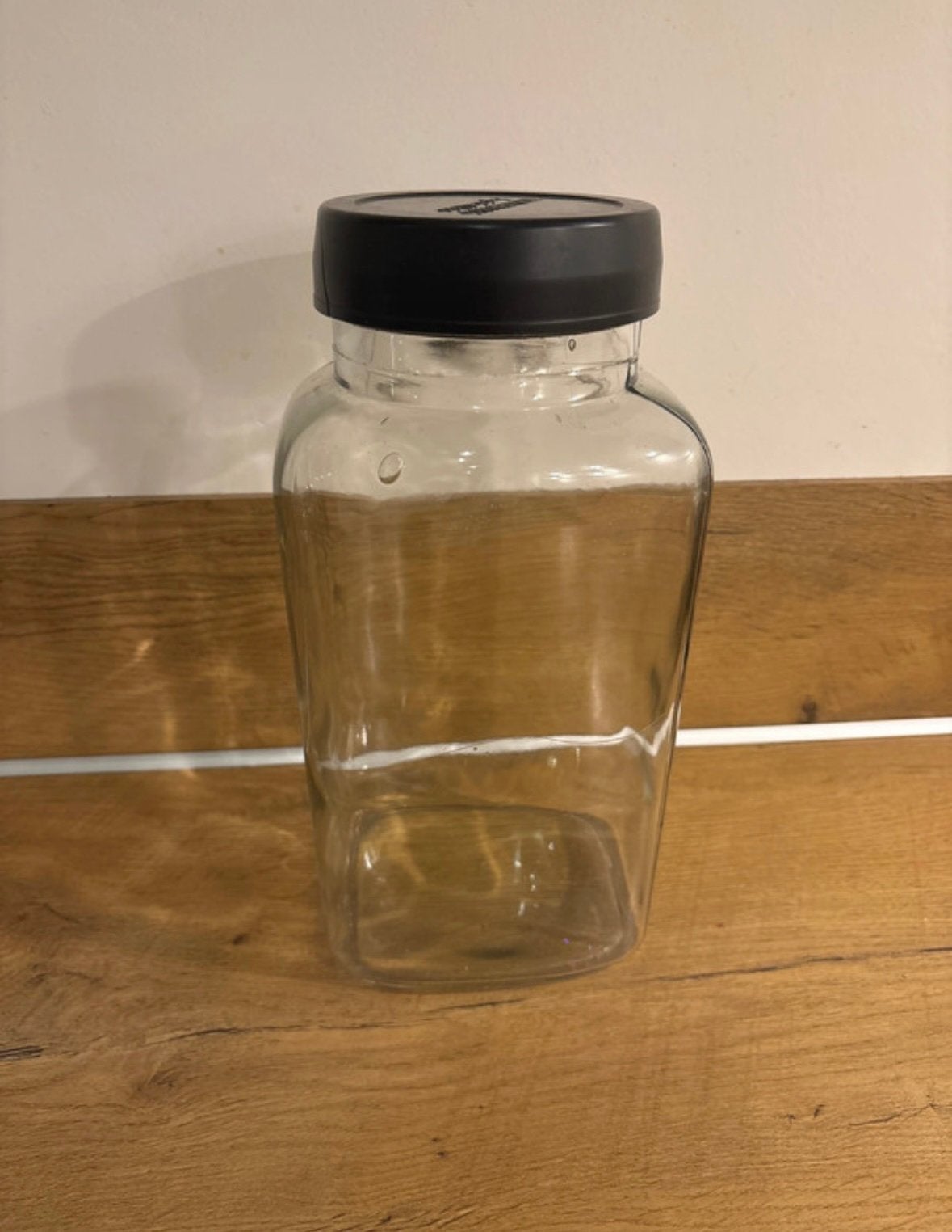 Vintage/retro Tonnema’s snoeppot, Glas, Ophalen of Verzenden, Zo goed als nieuw, Voorraadpot