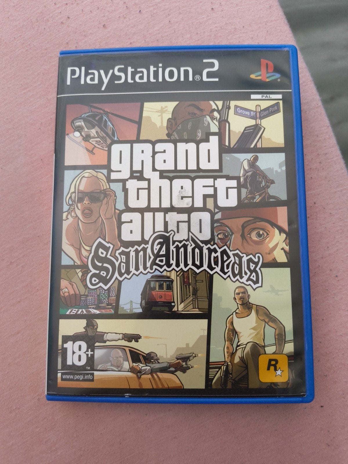 Grand Theft Auto San Andreas PlayStation 2 (PS2), 1 speler, Ophalen, Avontuur en Actie, Vanaf 18 jaar