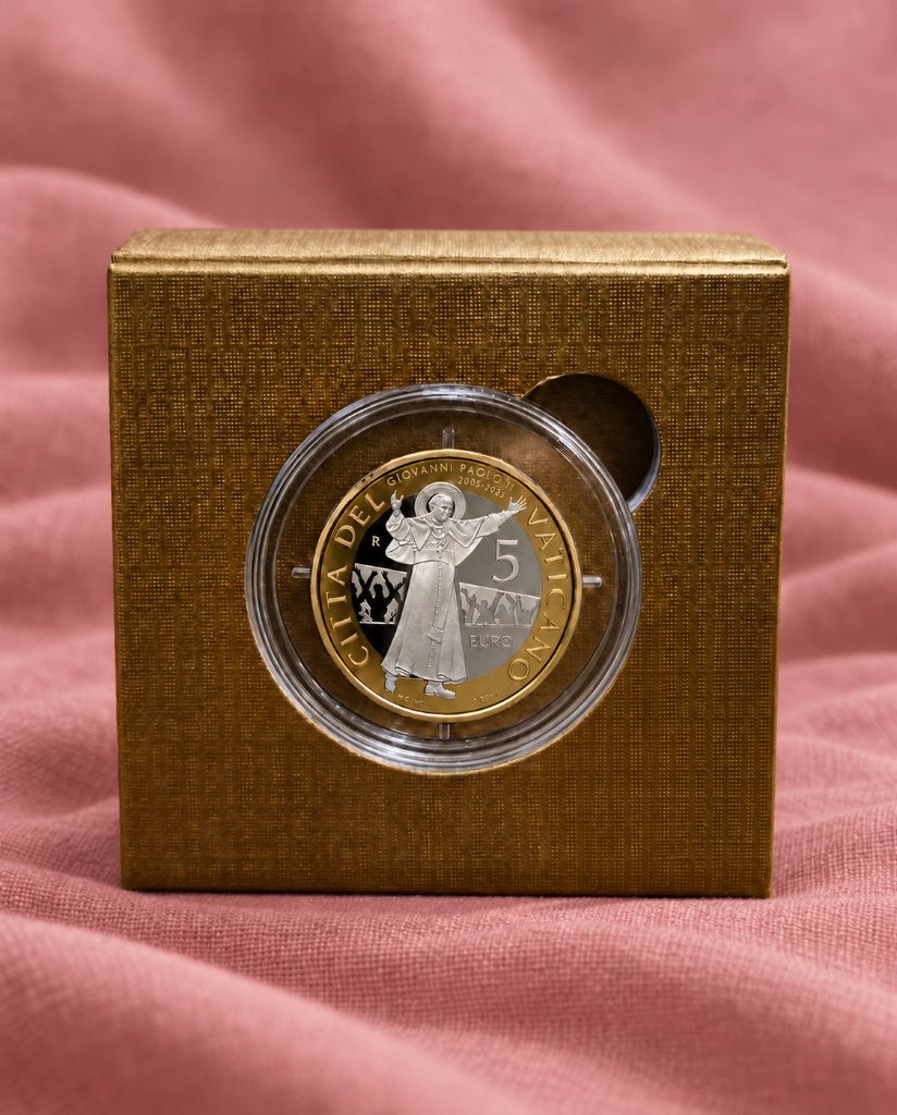 Vaticaan 5 Euro Proof 2025 Johannes Paulus II, Verzenden, Vaticaanstad, 2 euro, Setje