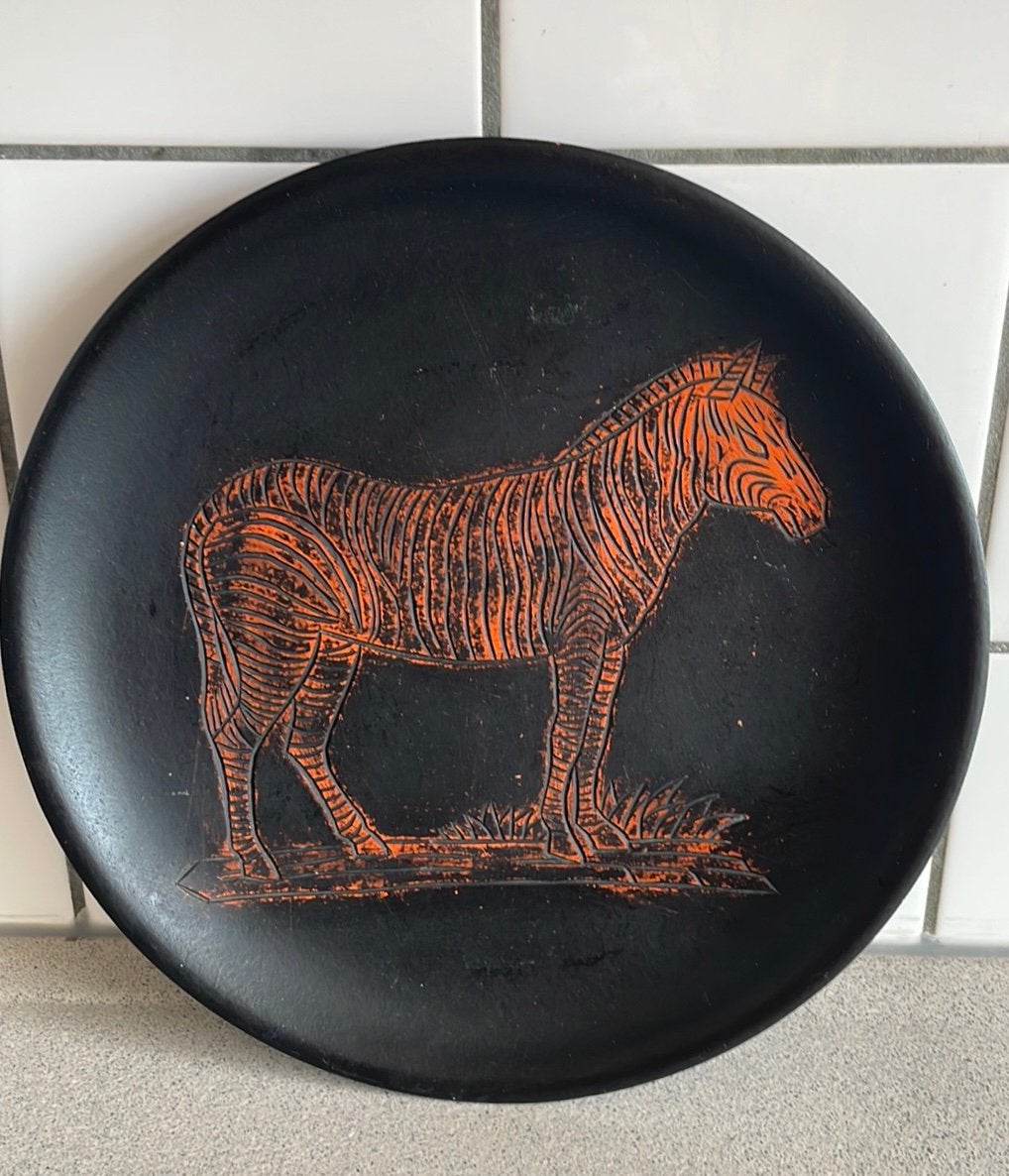 Prachtig bord zebra wandbord, Ophalen of Verzenden