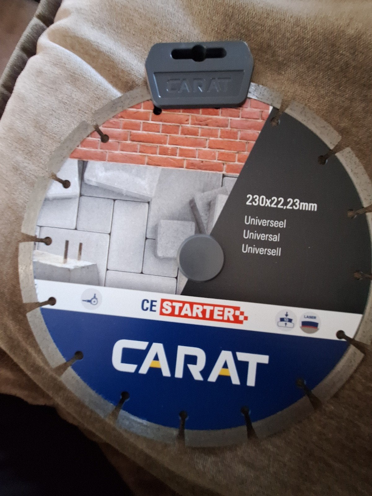 2x Carat CE Starter Universeel Diamant Zaagblad 230x22,23mm, Ophalen of Verzenden, Nieuw, Overige typen, Carat