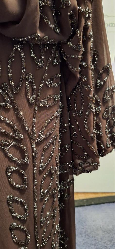 Bruine Abiye Avondjurk Maat 42 (NL), Kleding | Dames, Ophalen of Verzenden
