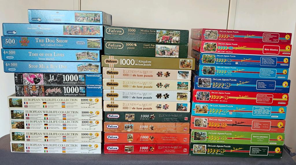 Grote collectie bijzondere legpuzzels, Ophalen of Verzenden, 500 t/m 1500 stukjes, Gebruikt, Legpuzzel