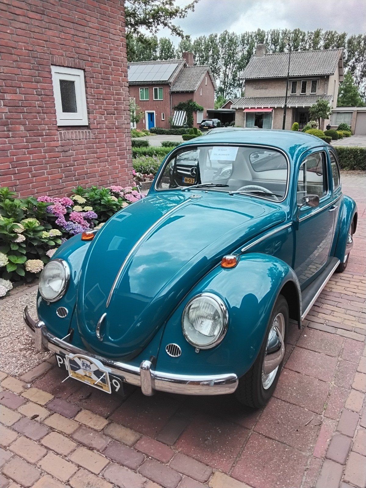 Prachtige gerestaureerde Volkswagen VW kever 1965 Blauw, Auto's, Volkswagen, Achterwielaandrijving, Beetle (Kever), Overige carrosserieën
