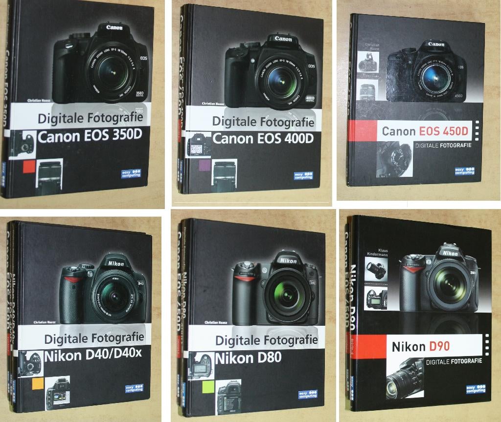 diverse camera boeken Nikon Canon, Fotograferen en Filmen, Ophalen of Verzenden, Zo goed als nieuw, Easy Computing