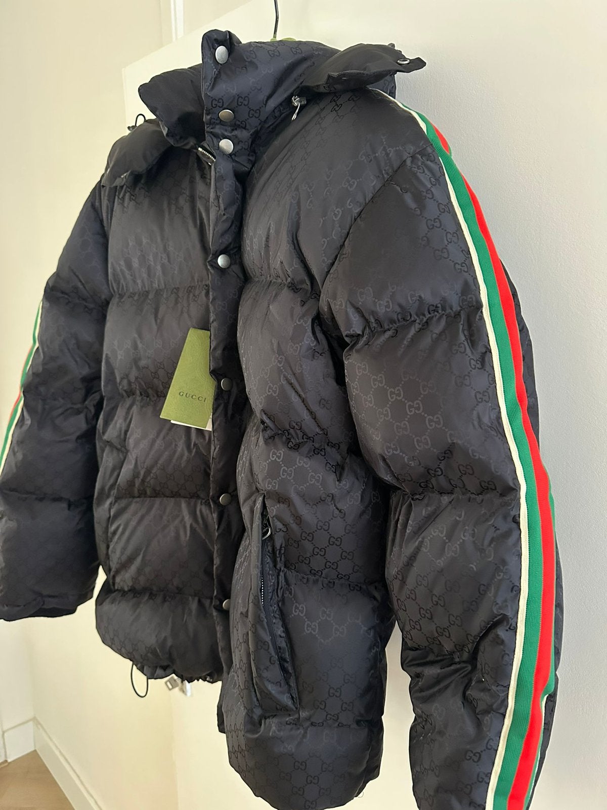 Gucci Parka Winterjas Nieuw M/L, Ophalen of Verzenden, Zo goed als nieuw, Zwart