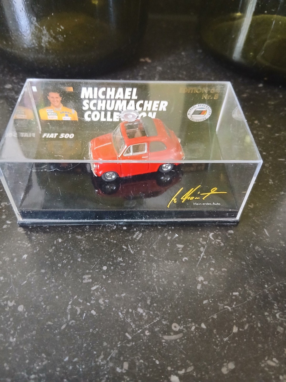 Schaal model fiat in vitrine staat, Verzenden, Nieuw, Auto, Overige merken