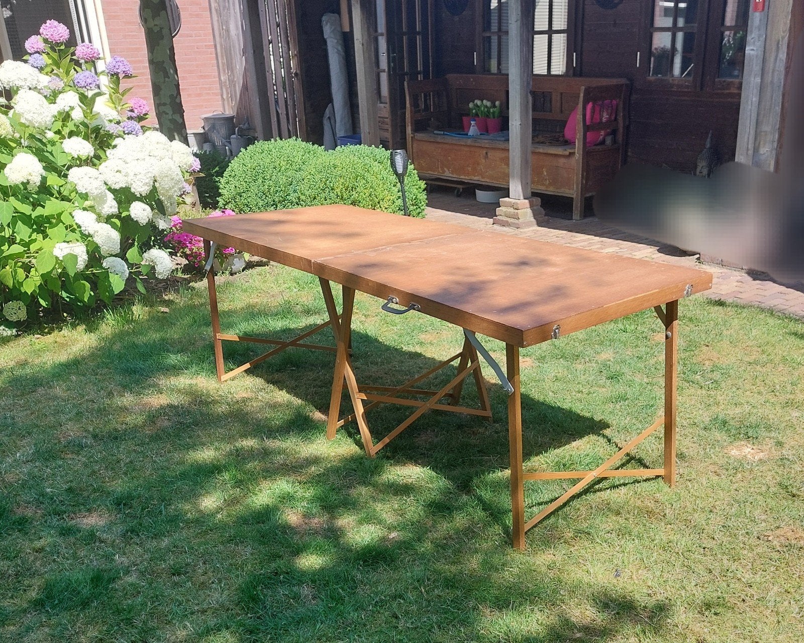 Massage/behandel/ reiki-tafel van hout, stevig, opklapbaar, Ophalen, Massagetafel