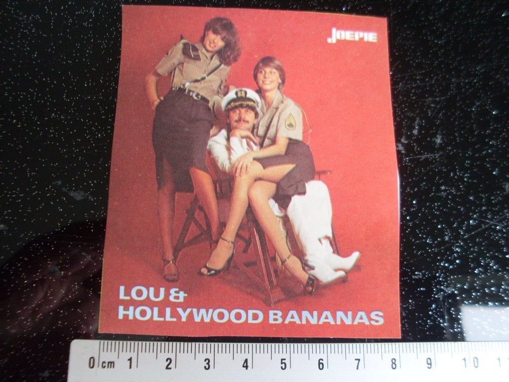 sticker Lou & Hollywood Bananas Joepie, Verzamelen, Verzenden, Zo goed als nieuw, Film, Tv of Omroep