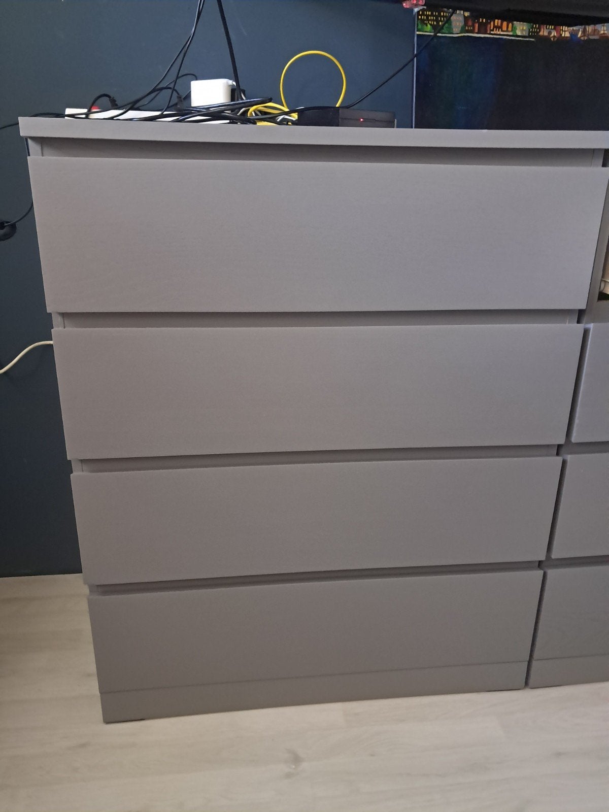 IKEA malm kast grijs 4 lades, Ophalen, Kunststof, 100 tot 150 cm, 50 tot 100 cm