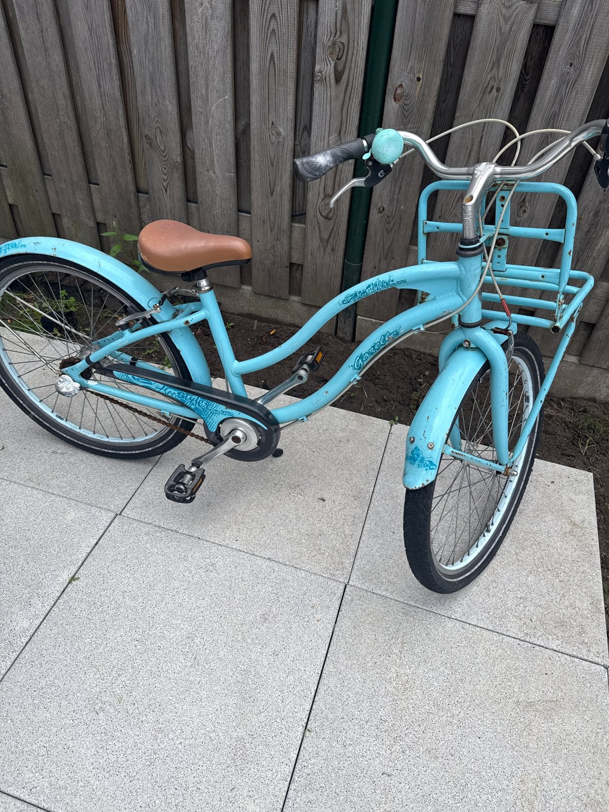 Gazelle Damesfiets - Lichtblauw met voordrager, Ophalen, Terugtraprem, 50 tot 53 cm, Gazelle