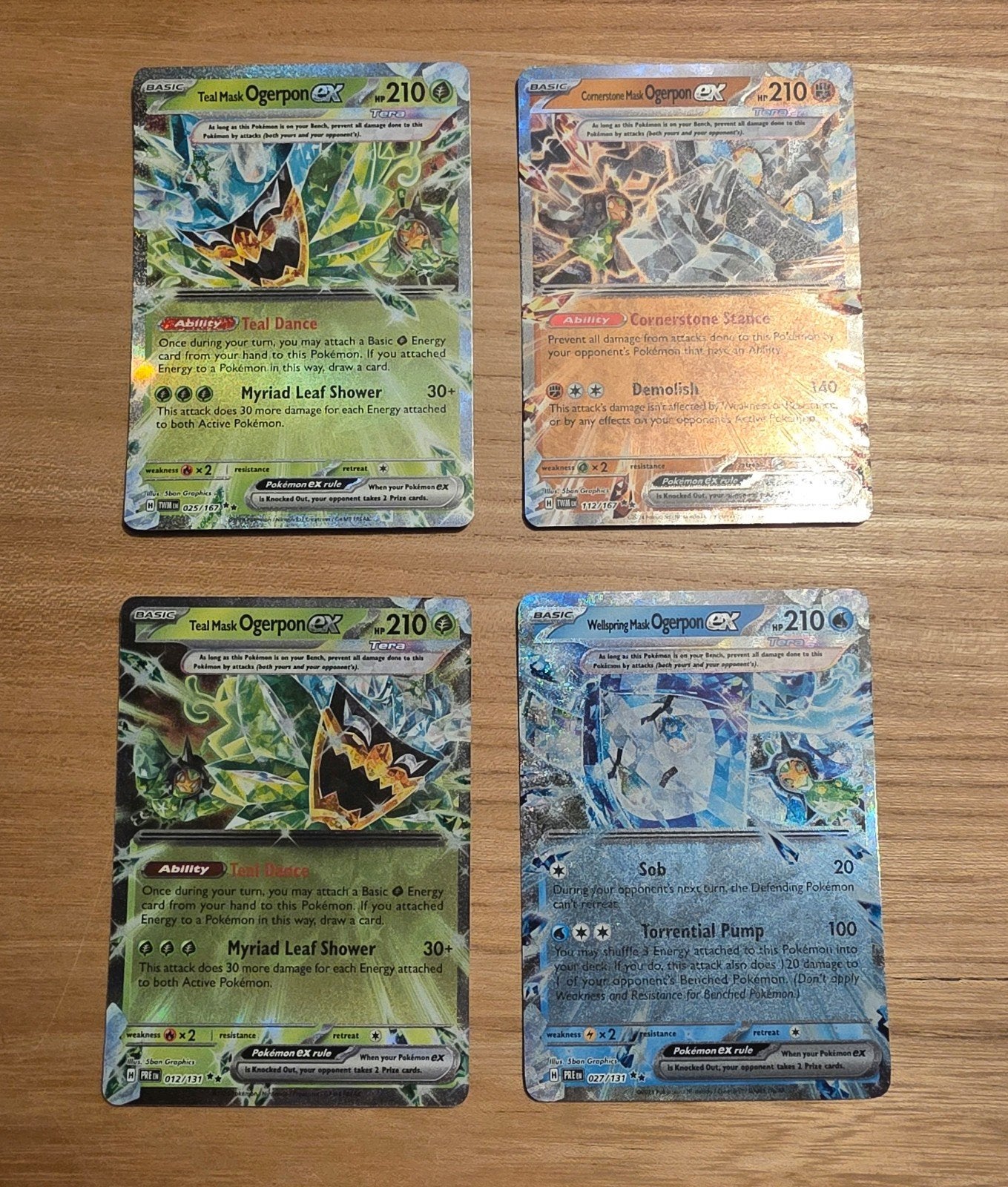 Ogerpon Mask set pokemon kaarten, Ophalen of Verzenden, Nieuw, Meerdere kaarten