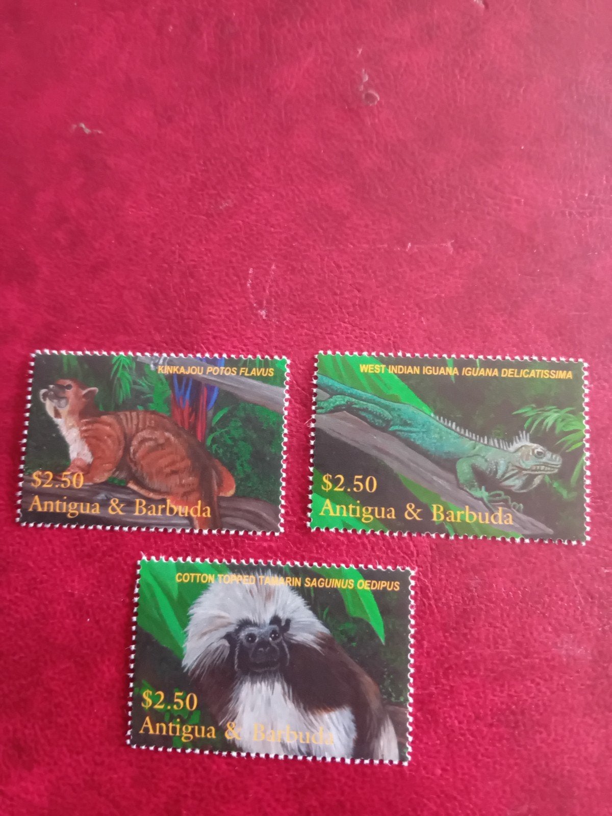 Antigua & Barbuda Postzegels - Dieren (3 stuks), Ophalen of Verzenden, Postfris