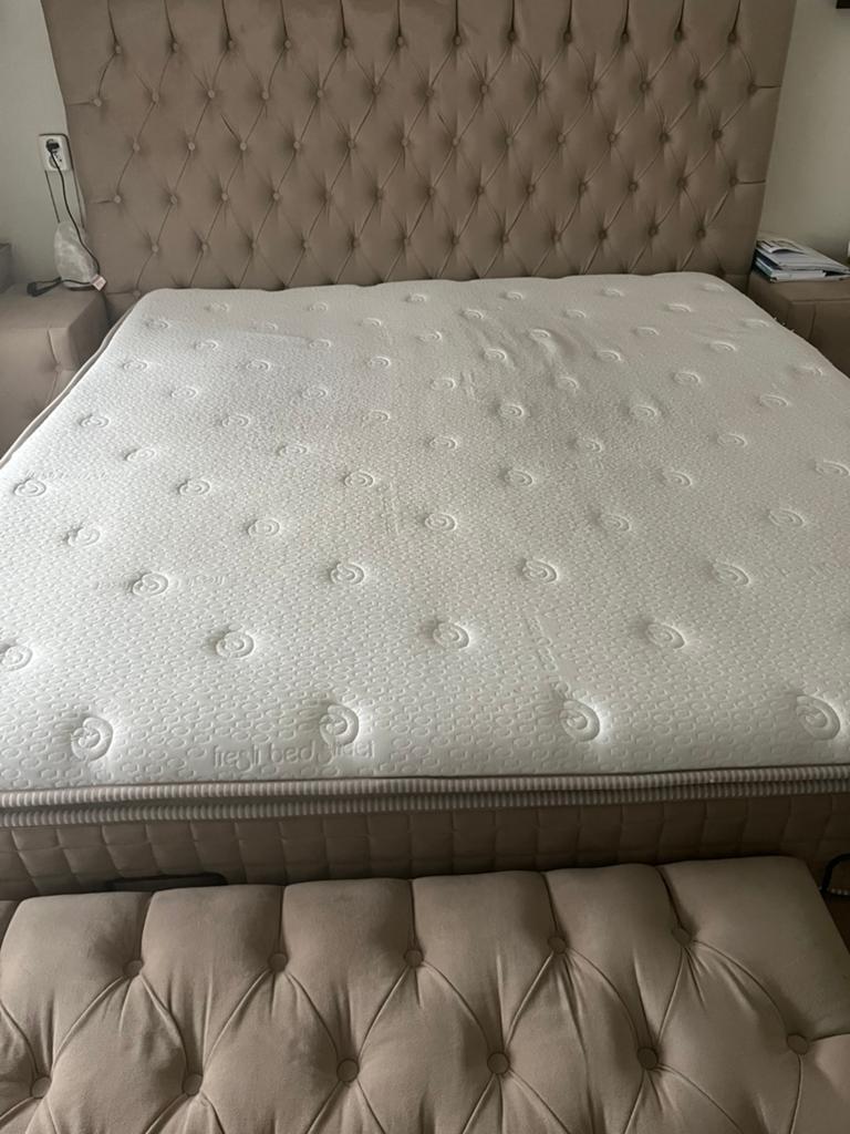 Matras 2-persoons 180x200, Ophalen, Gebruikt, Wit, Tweepersoons
