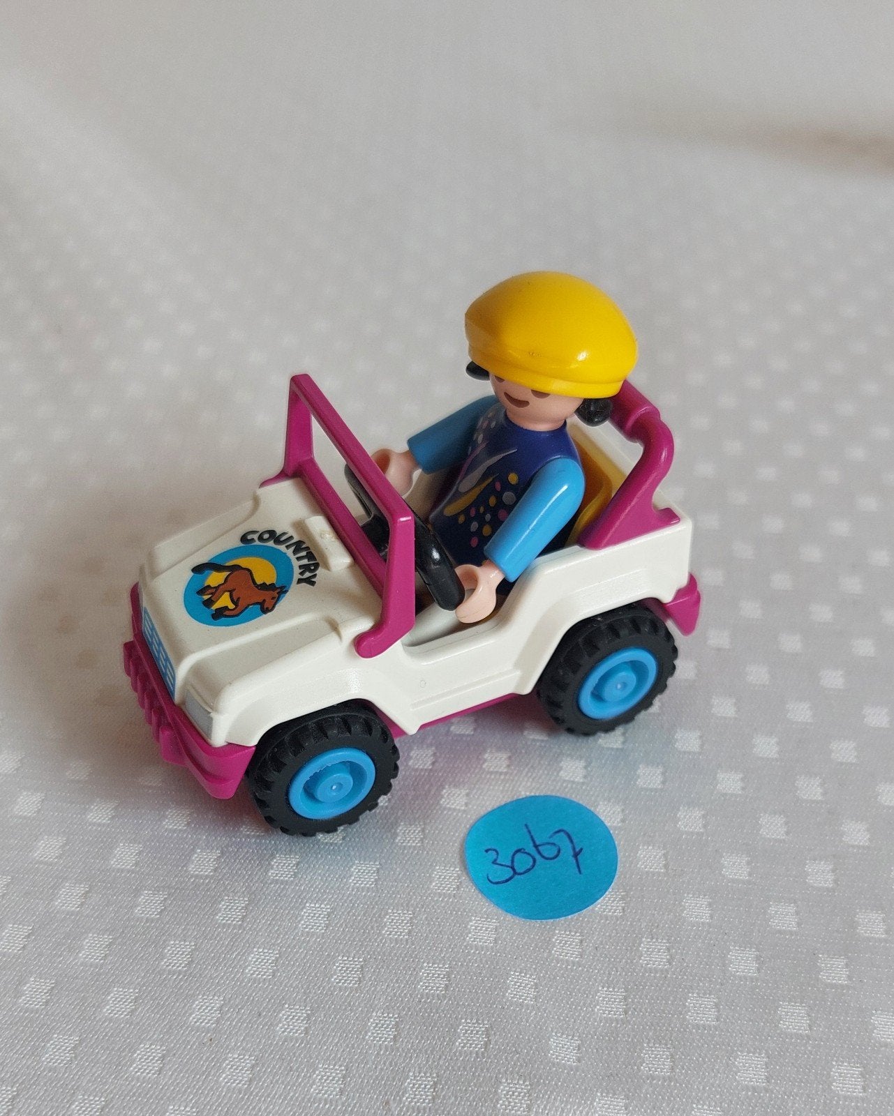 Playmobil Country Jeep met figuur - Zo goed als nieuw, Ophalen of Verzenden, Zo goed als nieuw