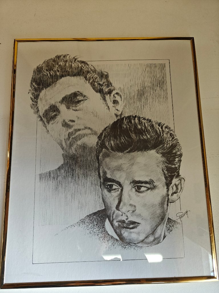 wanddecoratie James Dean, Gebruikt, Onbekend, Ophalen of Verzenden, 41 cm