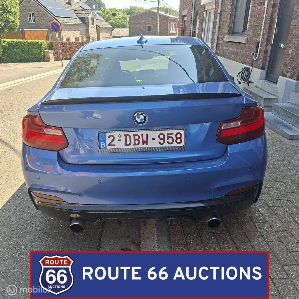 BMW 218i | 2015 | Route 66 Auctions, Auto's, Gebruikt, Overige carrosserieën, Zwart, Handgeschakeld