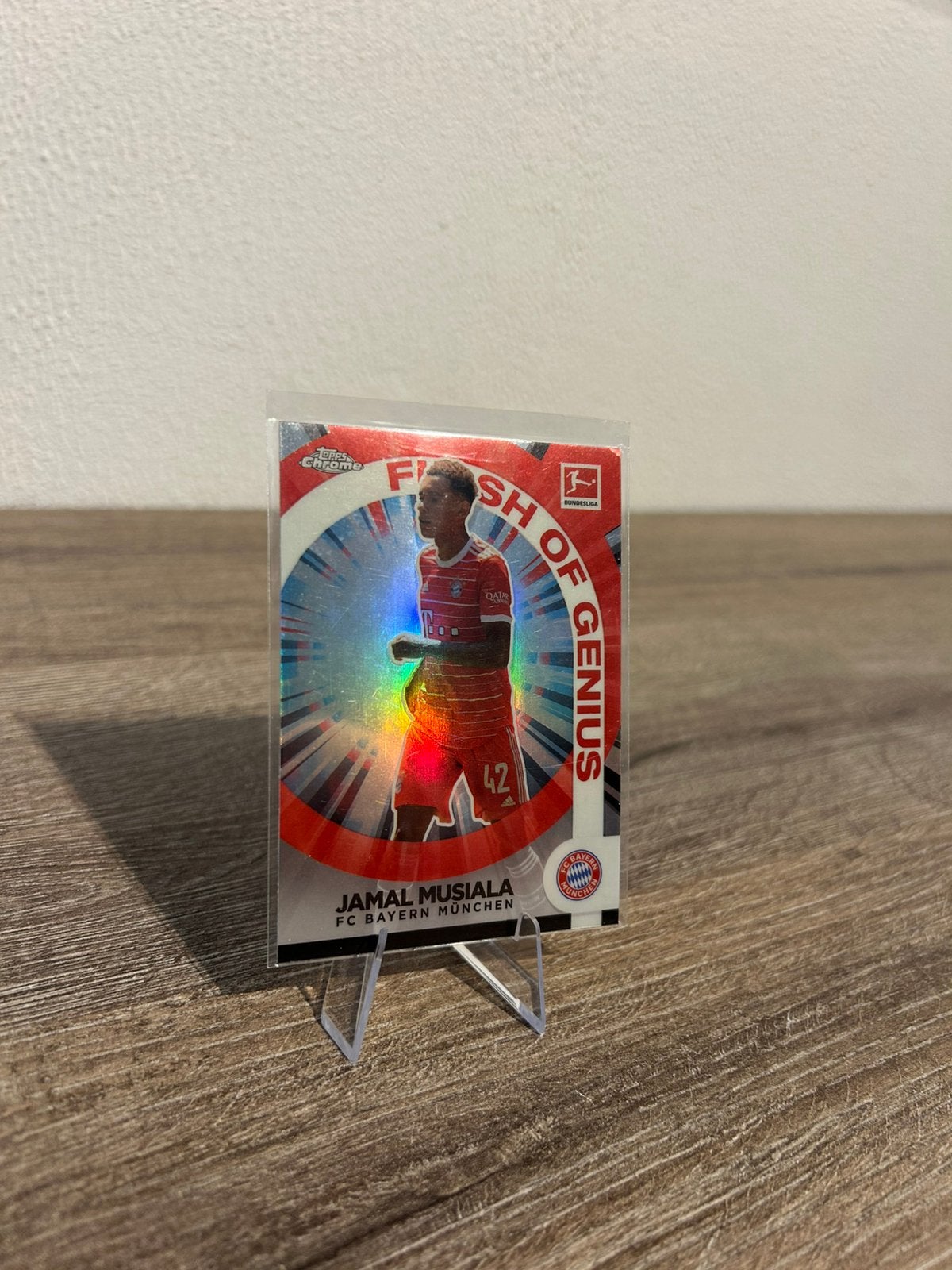 Jamal Musiala 2022-23 Topps Chrome Bundesligs #FG-JM, Ophalen of Verzenden, Zo goed als nieuw, Buitenlandse clubs, Poster, Plaatje of Sticker