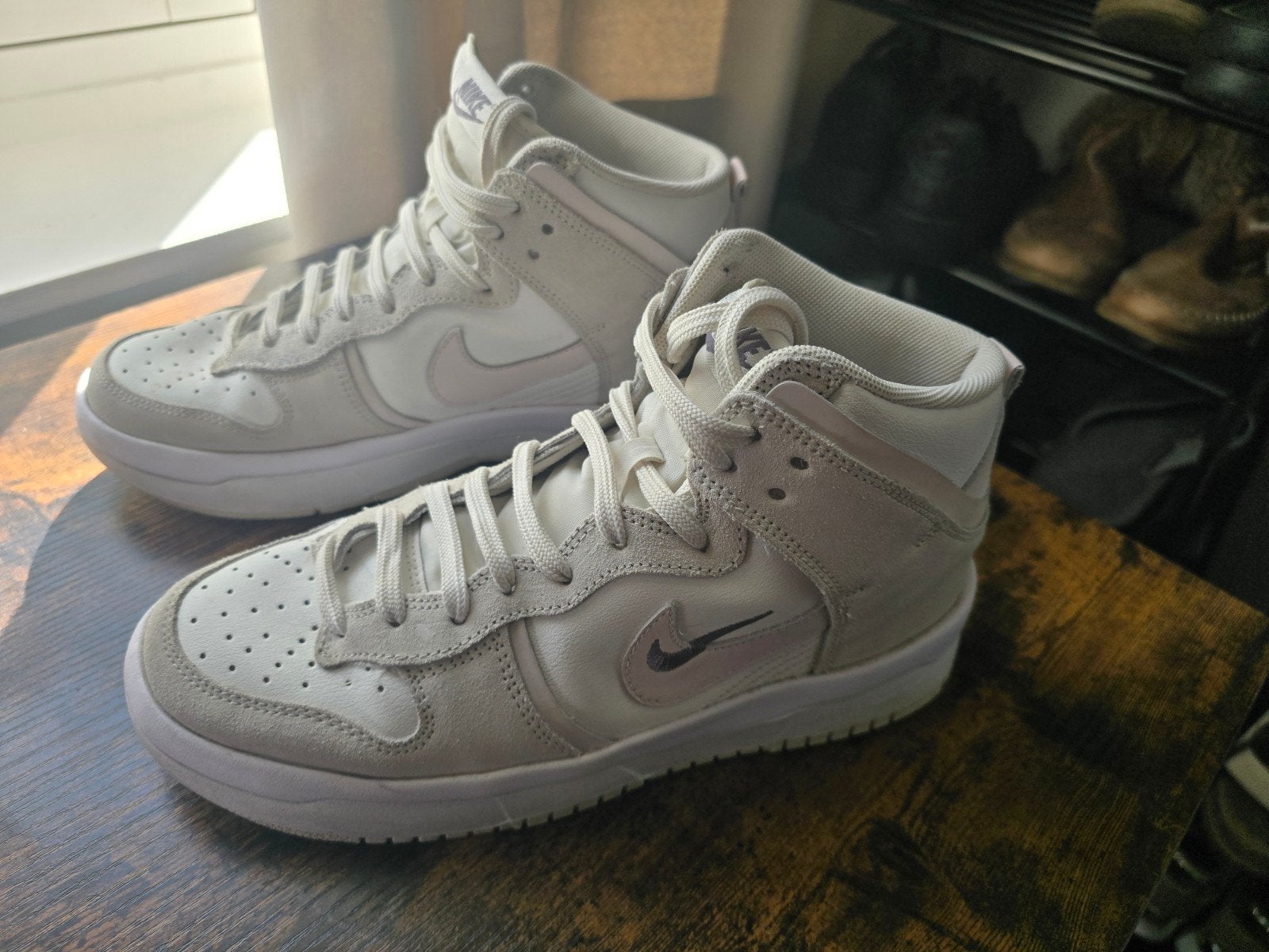 Nike Dunk High up Trainers Sail Flat soft pink maat 40.5, Kleding | Dames, Nike, Ophalen of Verzenden, Roze, Sneakers of Gympen