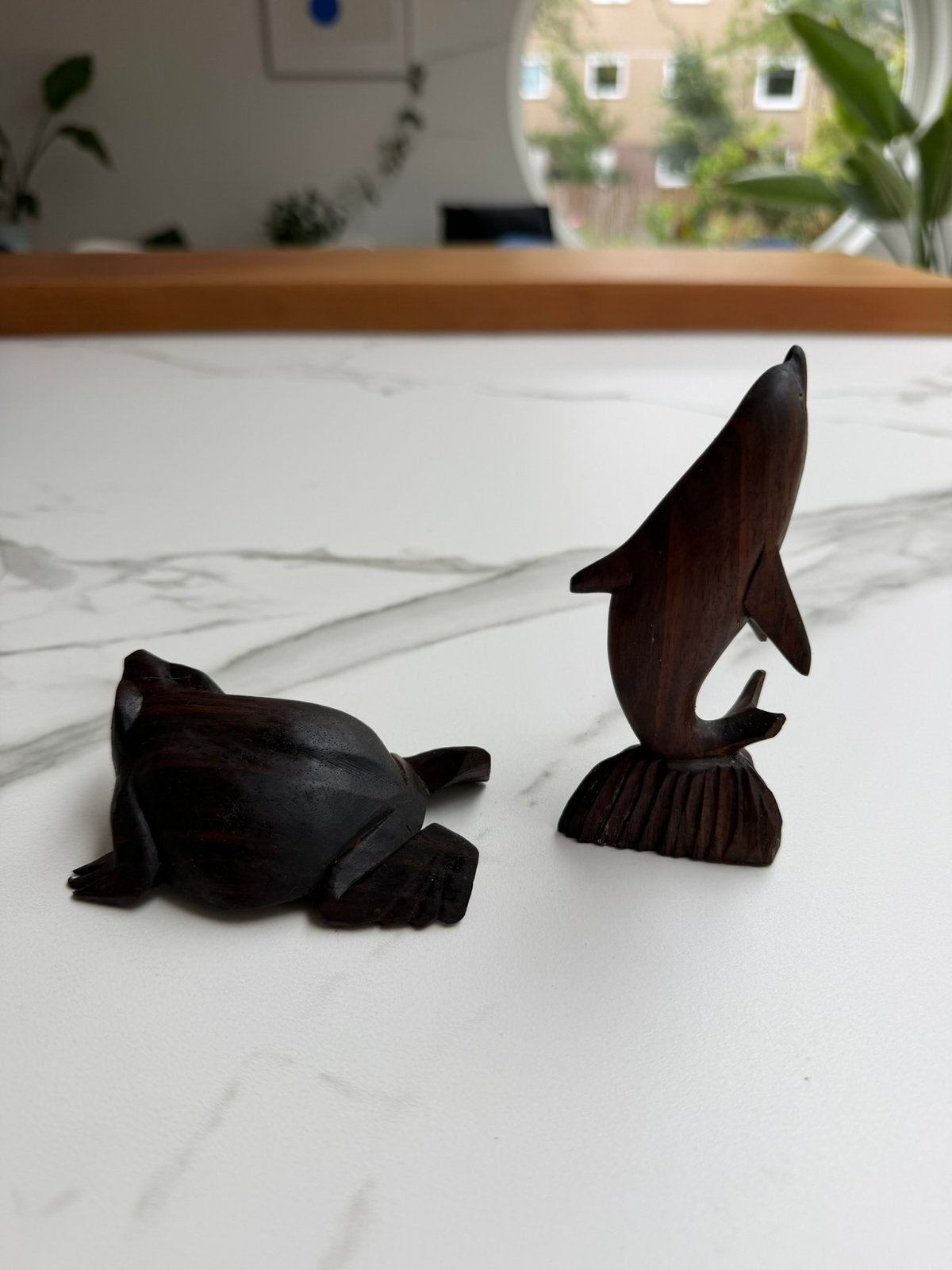 2 houten dier figuren TOTAALPRIJS, Ophalen of Verzenden