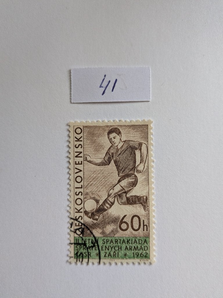 Voetbal, Verzenden, Overige landen, Gestempeld