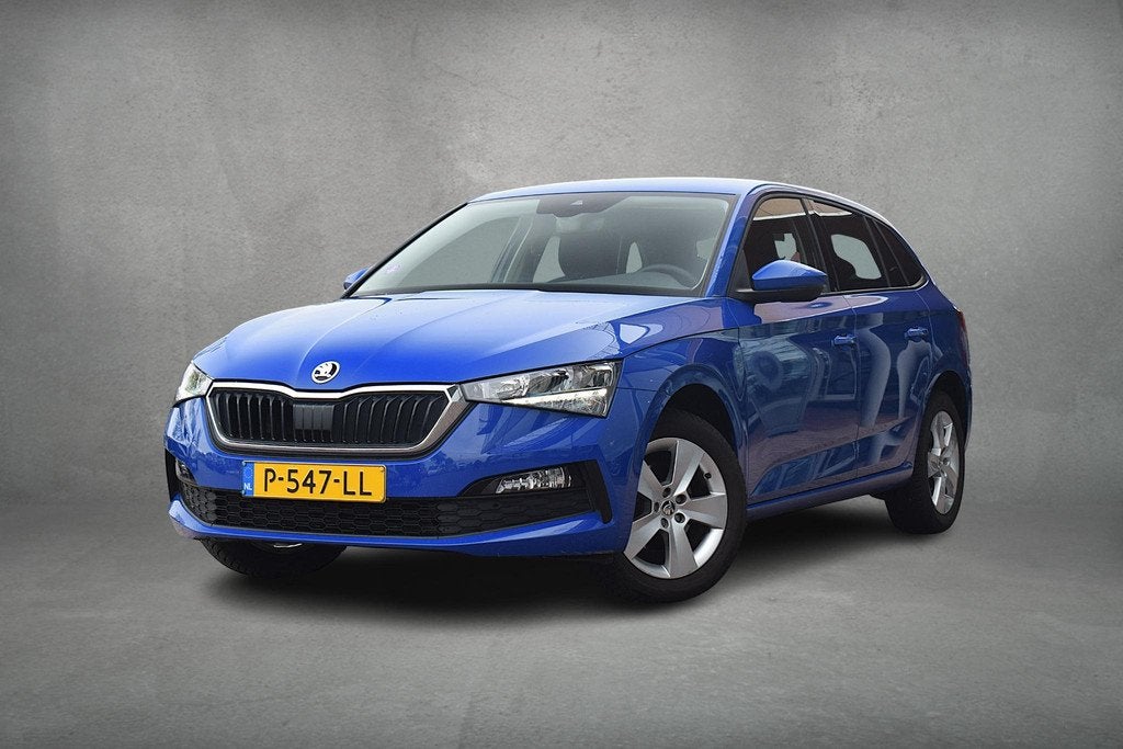 Skoda Scala 1.0 TSI Ambition | Apple CarPlay | Climate | Cru, Parkeersensor, Gebruikt, Blauw, 610 kg