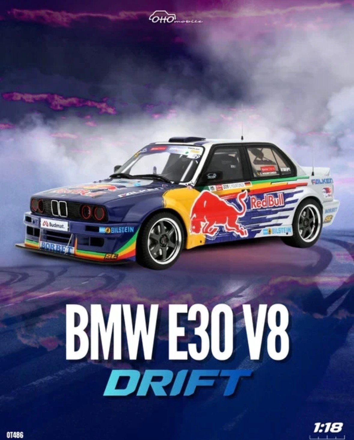 Ottomobile BMW E30 V8 Drift 1:18 1 van 3000, Hobby en Vrije tijd, Modelauto's | 1:18, Ophalen of Verzenden, Zo goed als nieuw