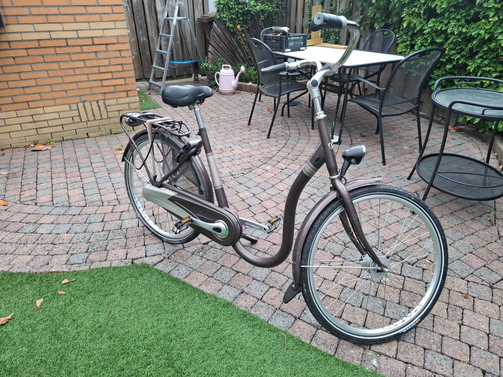 Mooie damesfiets met lage instap, Terugtraprem, Ophalen, Overige merken, Gebruikt